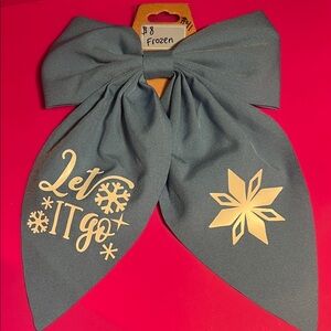 Frozen let it go hair bow